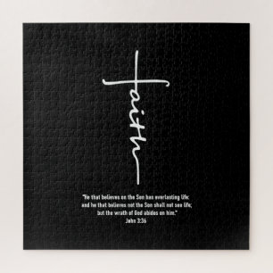 Puzzle L'Amour de Jésus  Croix de la foi Jésus-chrétie