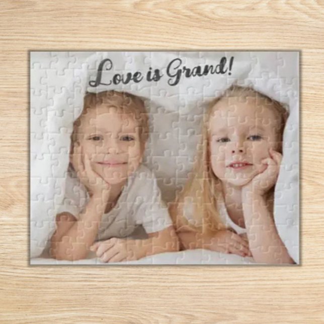 Puzzle L'amour est grand ! Photo des petits enfants (Créateur téléchargé)