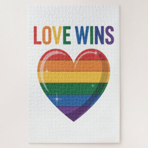 Puzzle L'amour gagne Égalité de la fierté gay LGBT