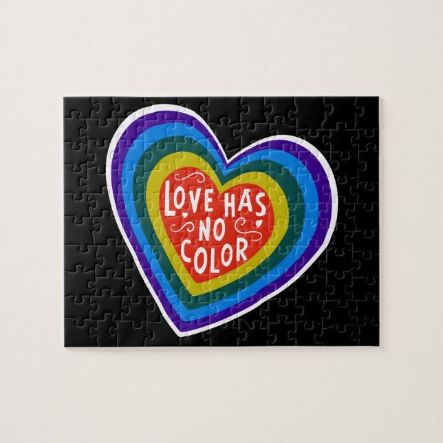 Puzzle L'amour n'a aucun antiracisme/discrimination de (Horizontal)
