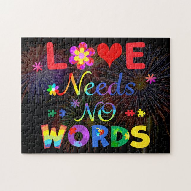 Puzzle L'amour n'a pas besoin de mots (Horizontal)