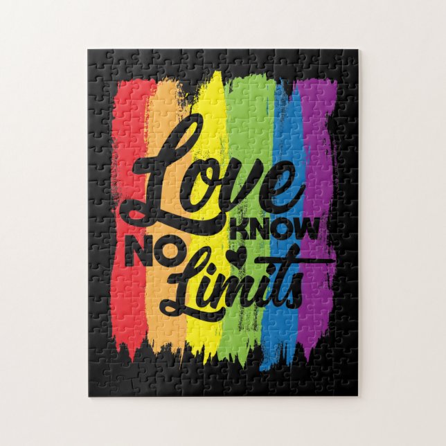 Puzzle L'AMOUR NE CONNAÎT AUCUNE LIMITE POUR LES gay prid (Vertical)