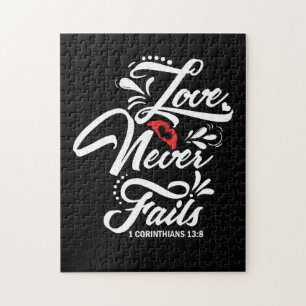 Puzzle L'amour n'échoue jamais 1 CORINTHIENS 13:8