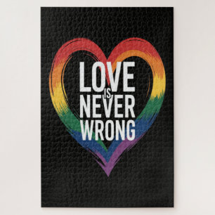 Puzzle L'amour n'est jamais tort Mois de la fierté LGBT