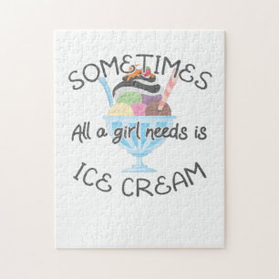 Puzzle L'Amoureux De La Glace A Parfois Besoin D'Une Fill