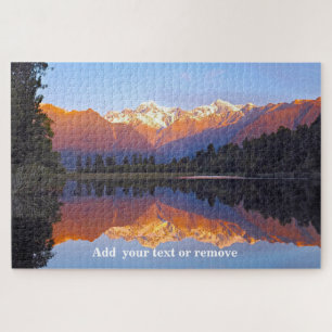 Puzzle Landscape Lake Matheson, mont Cook,