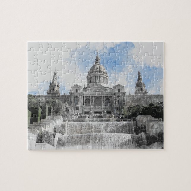 Puzzle Landschaftliche Stadt Madrid - Spanien - Ur (Horizontal)