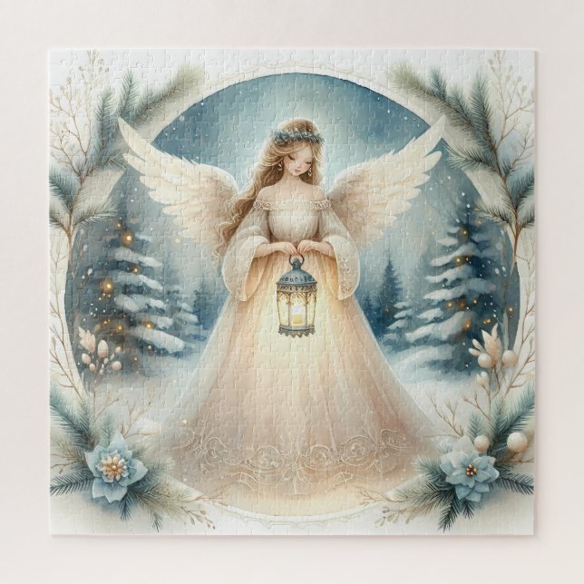 Puzzle L'ange céleste d'hiver Lanterne de l'Espoir (Vertical)