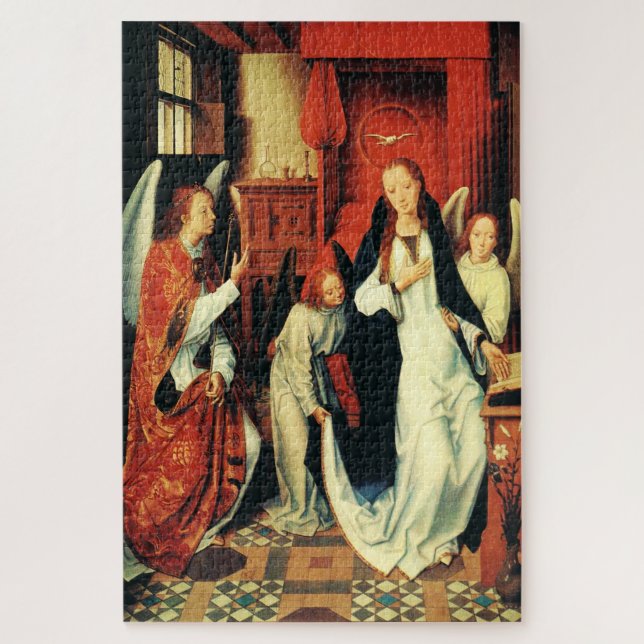 Puzzle L'Annonciation de la Vierge Marie par Hans Memling (Vertical)
