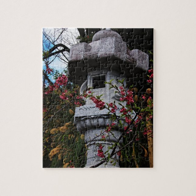 Puzzle Lanterne au parc de château de Nago (Vertical)