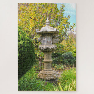 Puzzle lanterne japonaise en pierre, Jardin Himeji, Adéla
