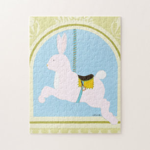 Puzzle Lapin avant juin Bruyère Vess de carrousel