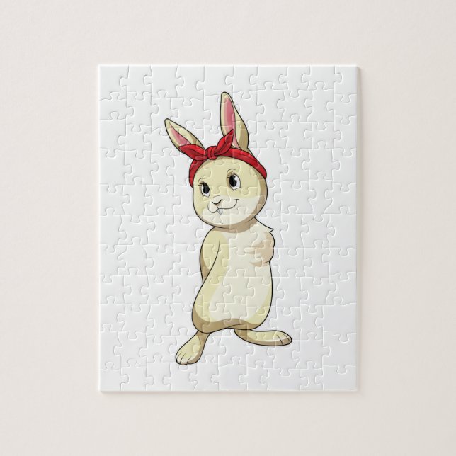 Puzzle Lapin avec Bandana (Vertical)