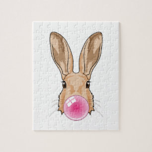 Puzzle Lapin avec gomme à mâcher