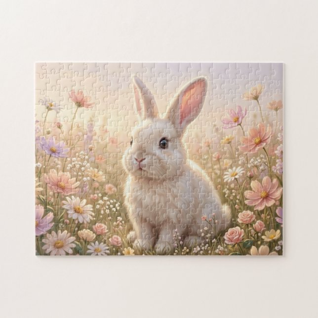 Puzzle Lapin Blanc (Horizontal)