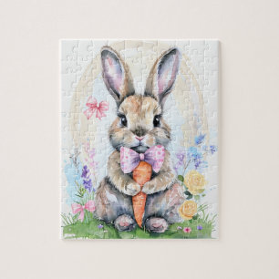 Puzzle Lapin Bunny Lièvre Pâques Animal Faune Mignon