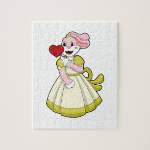 Puzzle Lapin comme mariée avec une robe de mariage.PNG