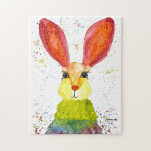 Puzzle Lapin lapin Lièvre de Pâques Animaux de la faune J