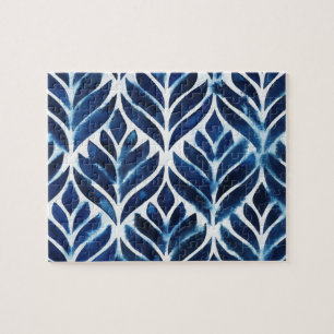 Puzzle L'aquarelle de cobalt couvre de tuiles IV