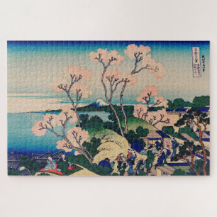 Puzzle L'art boisé japonais Sakura Mont Fuji