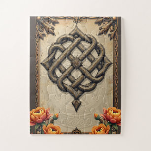 Puzzle L'art celtique et la splendeur florale dans des to