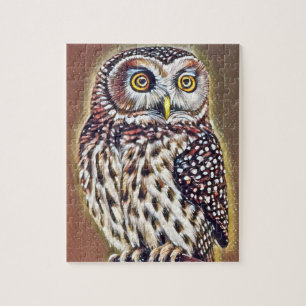 Puzzle L'art de la Chouette forestière sauvage Abstraite