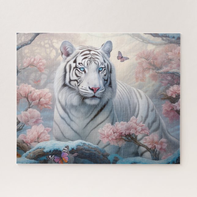 Puzzle L'art de l'Imaginaire du tigre blanc (Horizontal)