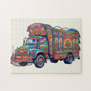 Puzzle L'art esthétique des anciens camions pakistanais D