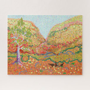 Puzzle L'art paysager australien avec des kangourous