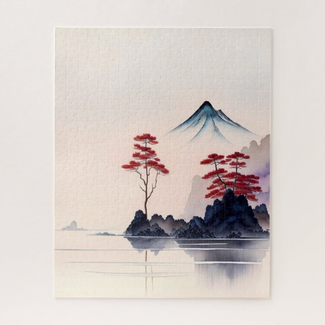 Puzzle L'art paysager japonais vintage (Vertical)