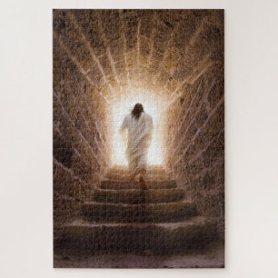 Puzzle L'Ascension - Jésus Marchant Dans La Lumière