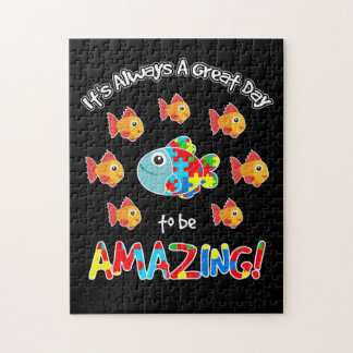 Puzzle L'Autisme Poisson C'Est Toujours Un Grand Jour Pou