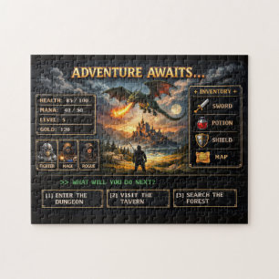 Puzzle L'aventure vous attend : choisissez votre quête fa