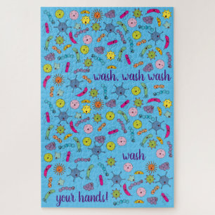 Puzzle Lavez-Vous Les Mains Mignonne Germe