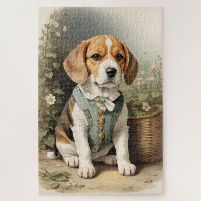 Puzzle Le beagle Lover (Vertical)