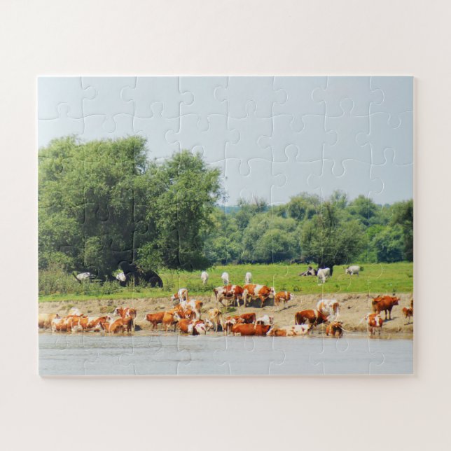 Puzzle Le bétail et le Danube (Horizontal)