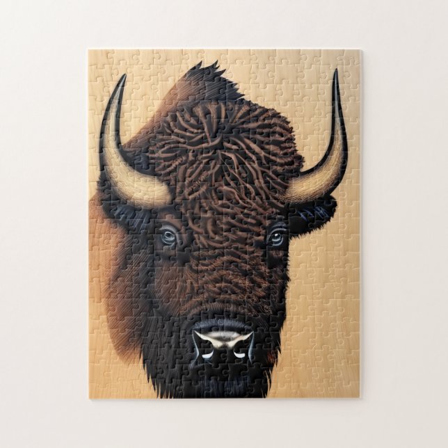 Puzzle Le Bison Majestueux - Un Symbole De Pouvoir Et De  (Vertical)