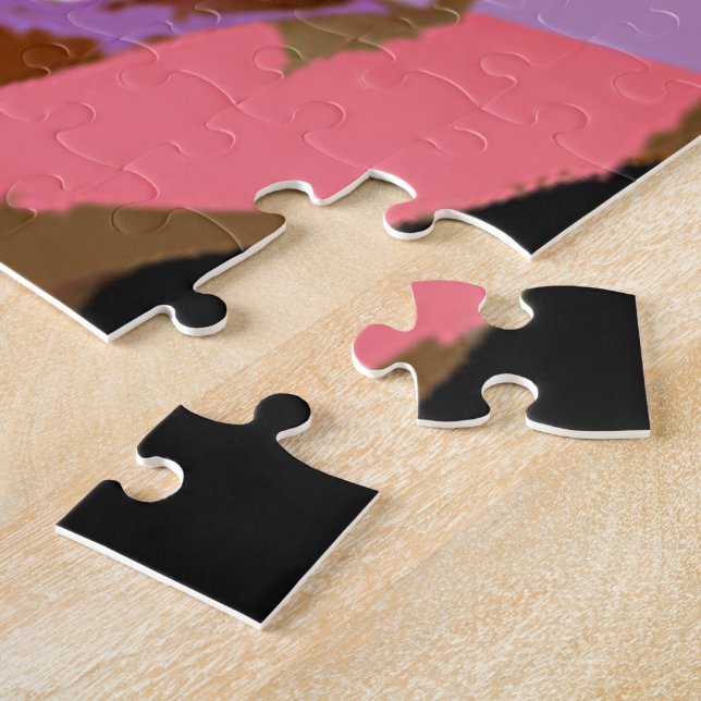 Puzzle Le blanc de modèle ajoutent votre propre JPG JEPG (Côté)