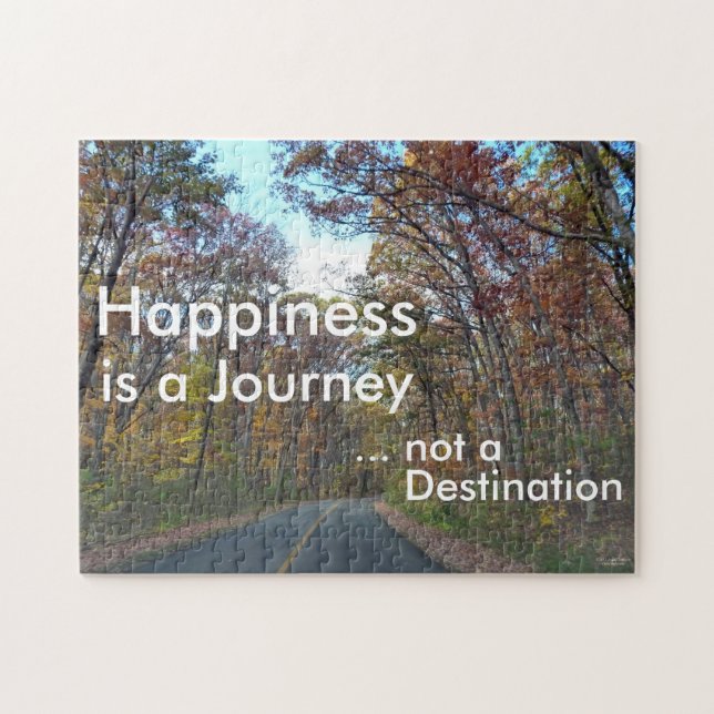 Puzzle Le bonheur est un paysage naturel de voyage (Horizontal)