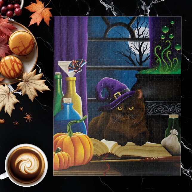 Puzzle Le cacao le chat d'Halloween (Créateur téléchargé)