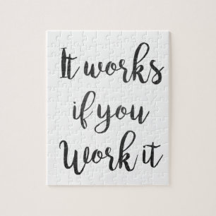 Puzzle Le cadeau de citation de récupération d'étape d