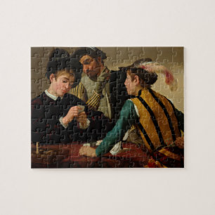 Puzzle Le Cardsharps par Caravaggio