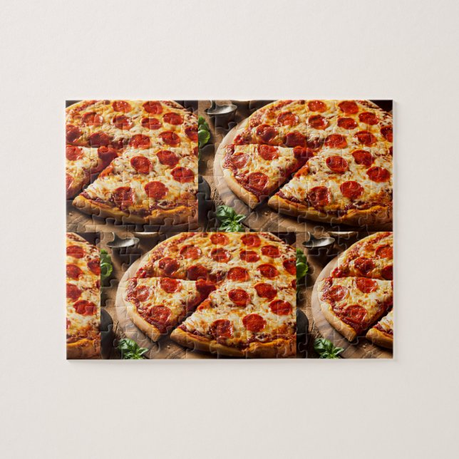 Puzzle Le casse-tête des amateurs de pizza (Horizontal)