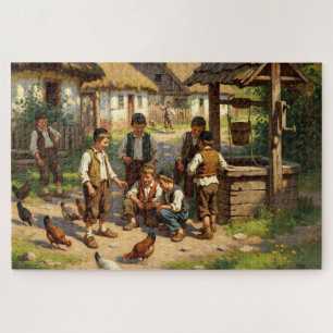 Puzzle Le casse-tête Shtetl - La magie de la vie de villa