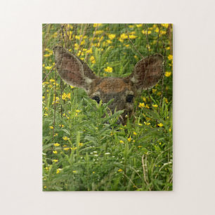 Puzzle Le cerf parmi les énigmes Fleurs sauvages