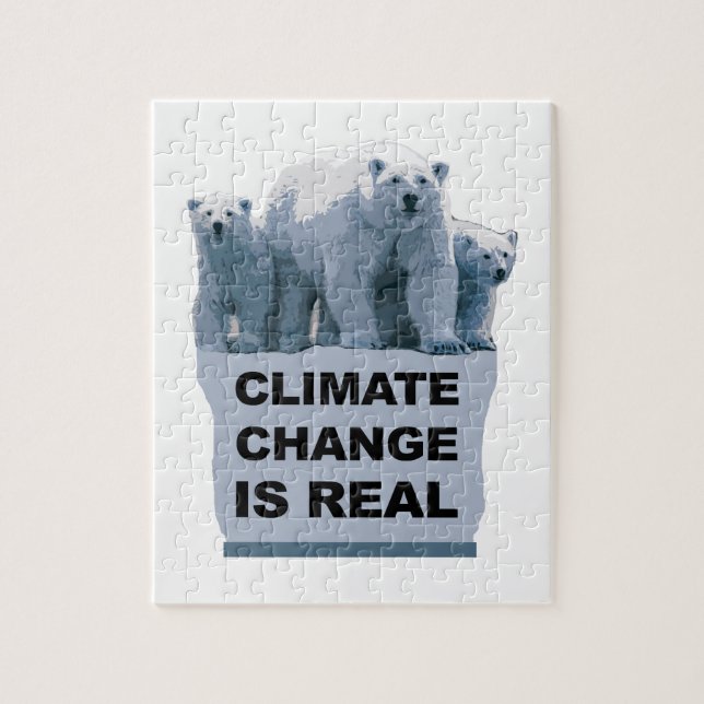 PUZZLE LE CHANGEMENT CLIMATIQUE EST RÉEL (Vertical)