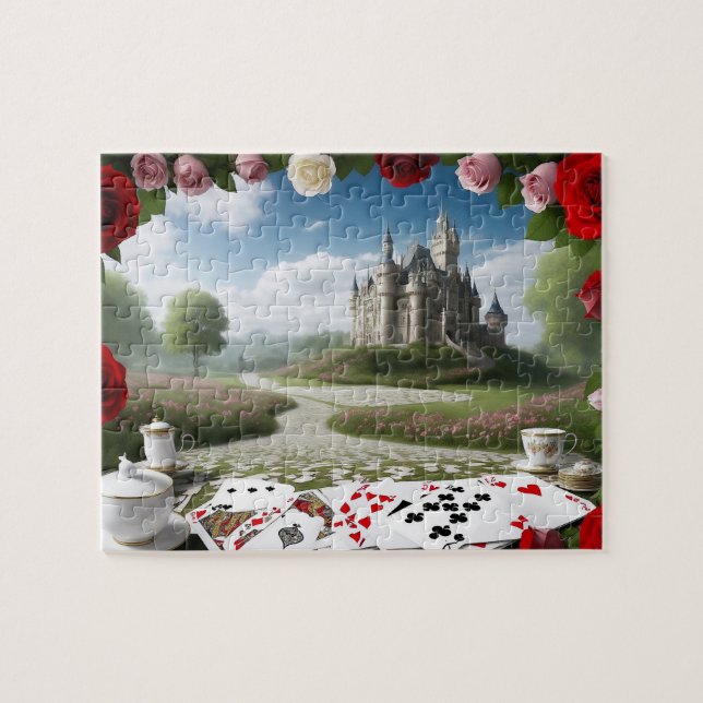 Puzzle Le château à travers le portail Wonderland (Horizontal)