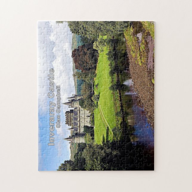 Puzzle Le château Inveraray de Campbell Clan en Ecosse (Vertical)