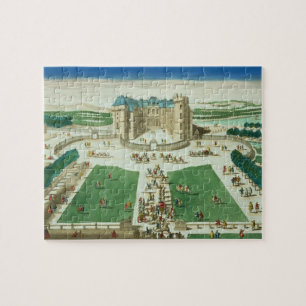 Puzzle Le château Rambouillet, gravée par Antoine Aveli