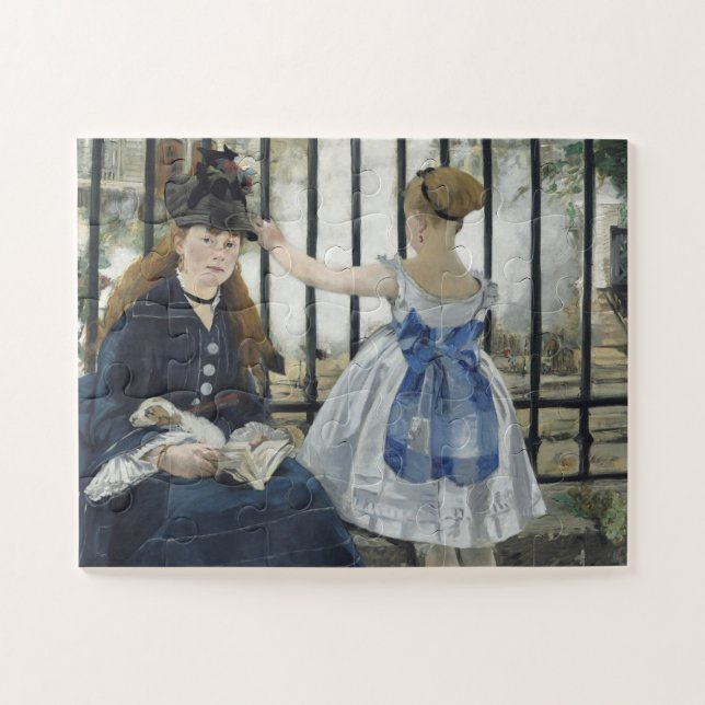 Puzzle Le Chemin de fer - Manet Impressionniste Peinture (Horizontal)
